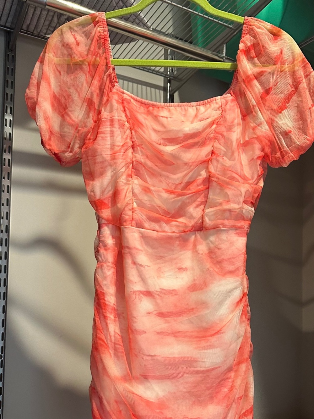 orange creamsicle mini dress